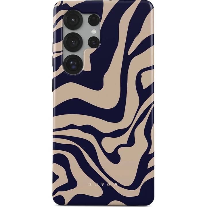 Husa Burga Vigilant Tough pentru Samsung Galaxy S25 Ultra, bej si albastru marin