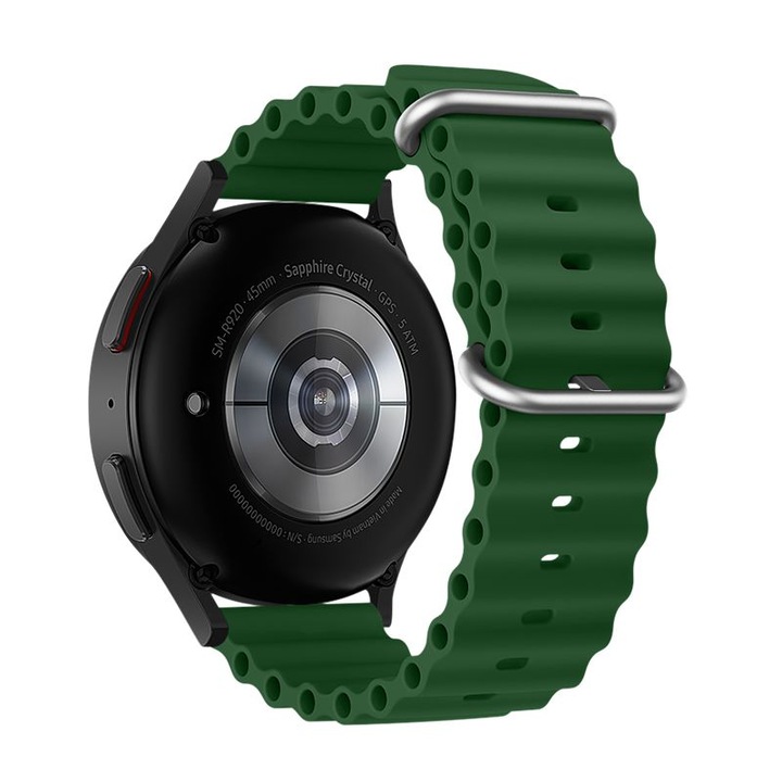 Каишка за смарт часовник, съвместима с Xiaomi Redmi Watch 5 Active / Watch 5 Lite - F- Design FS01 - зелена силиконова каишка (ширина на каишката: 22 mm)