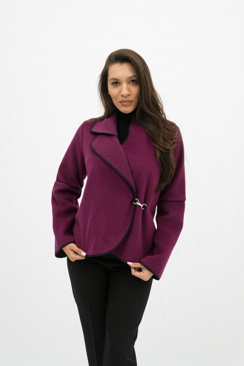 Alessia elegáns női fukszia kabát - M(38)
