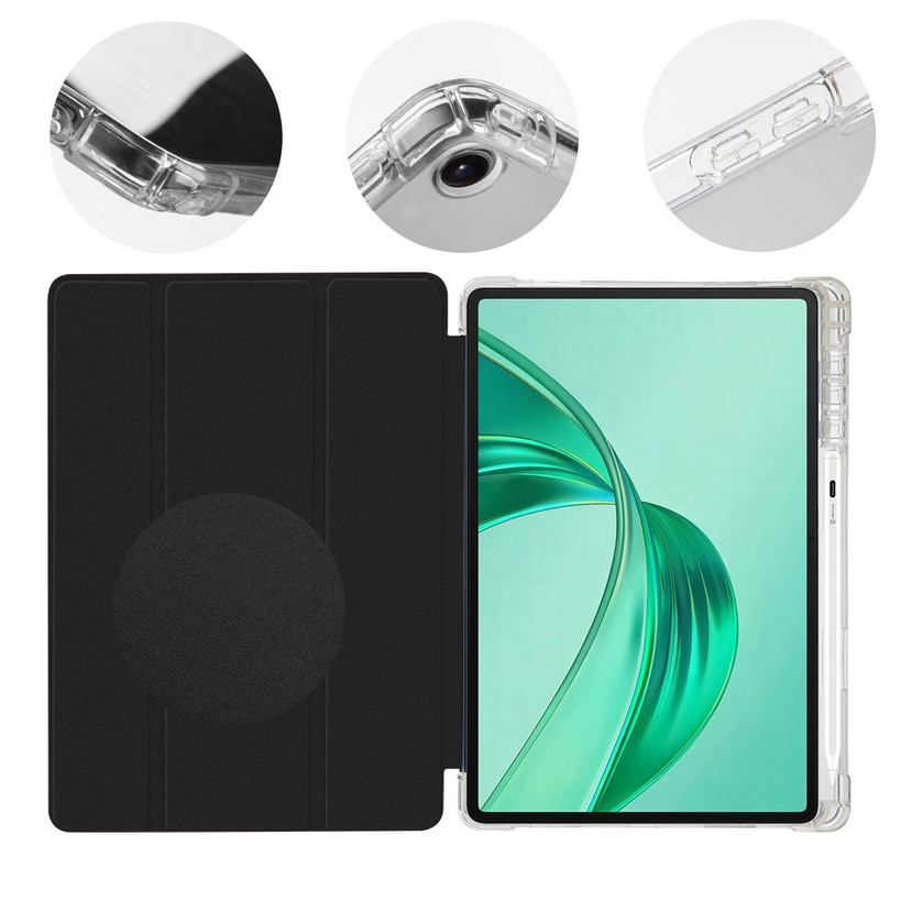 Tablete Honor Pad X8a (11,0 inchi) - husa inteligenta neagra pentru tableta, cu capac din spate transparent