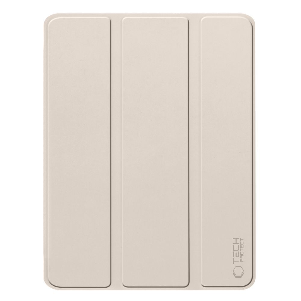Tablete compatibile iPad Air 5 (2022, 10,9 inchi) - husa inteligenta de culoare nisip cu suport pentru creion
