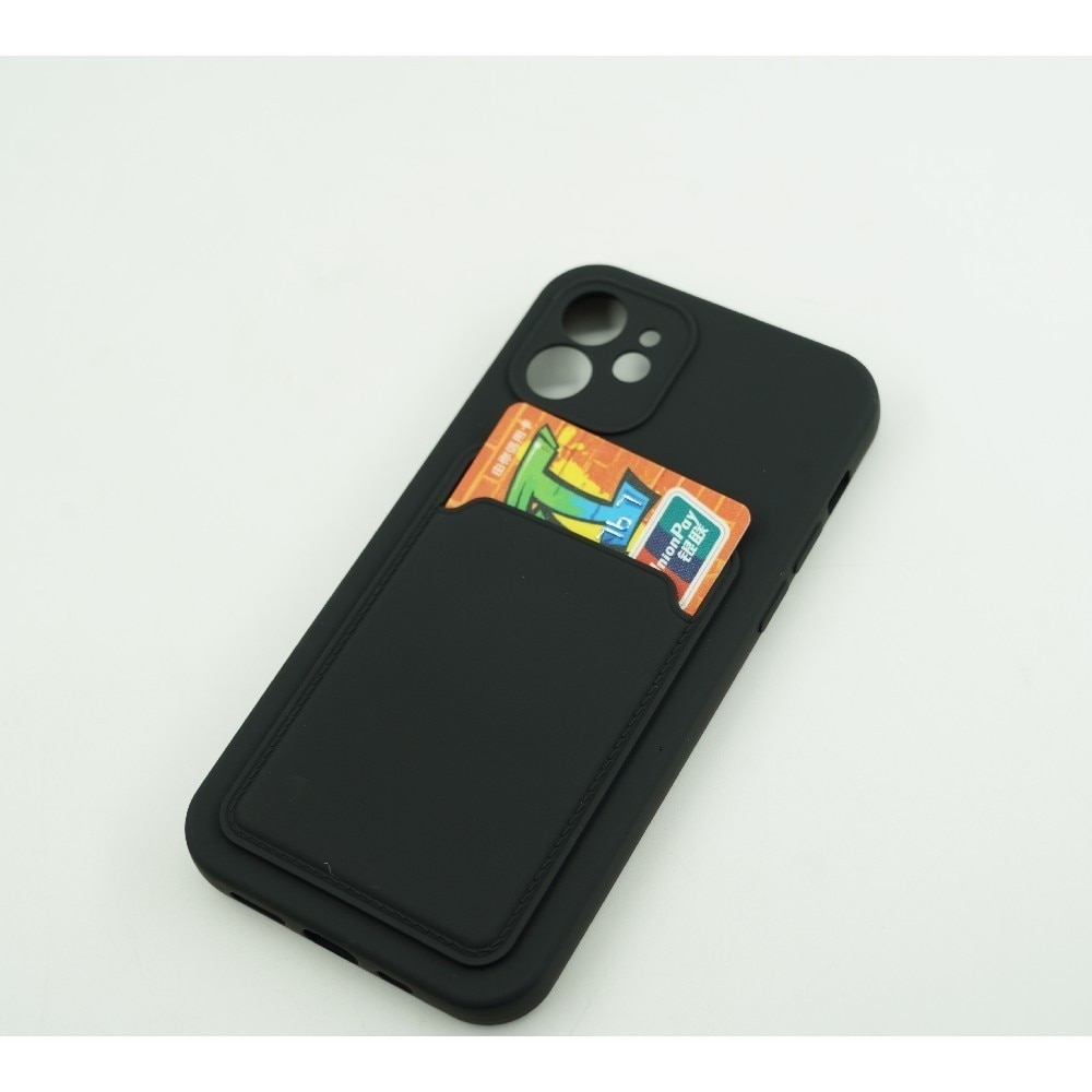 Husa protectie cu suport card compatibila cu Samsung S20FE Negru