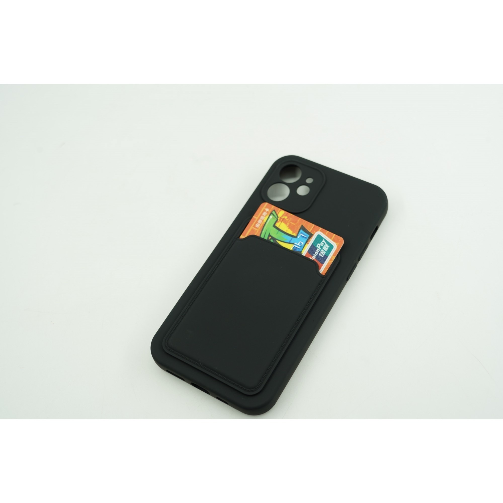 Husa protectie cu suport card compatibila cu Samsung S20FE Negru