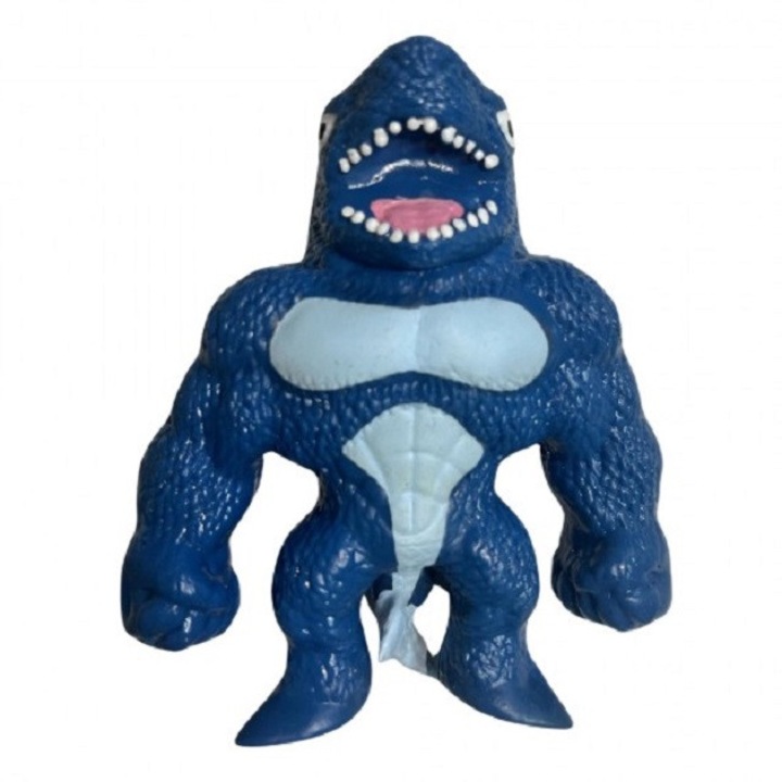 Figurina elastica Monster Rechin, albastru, 15 cm
