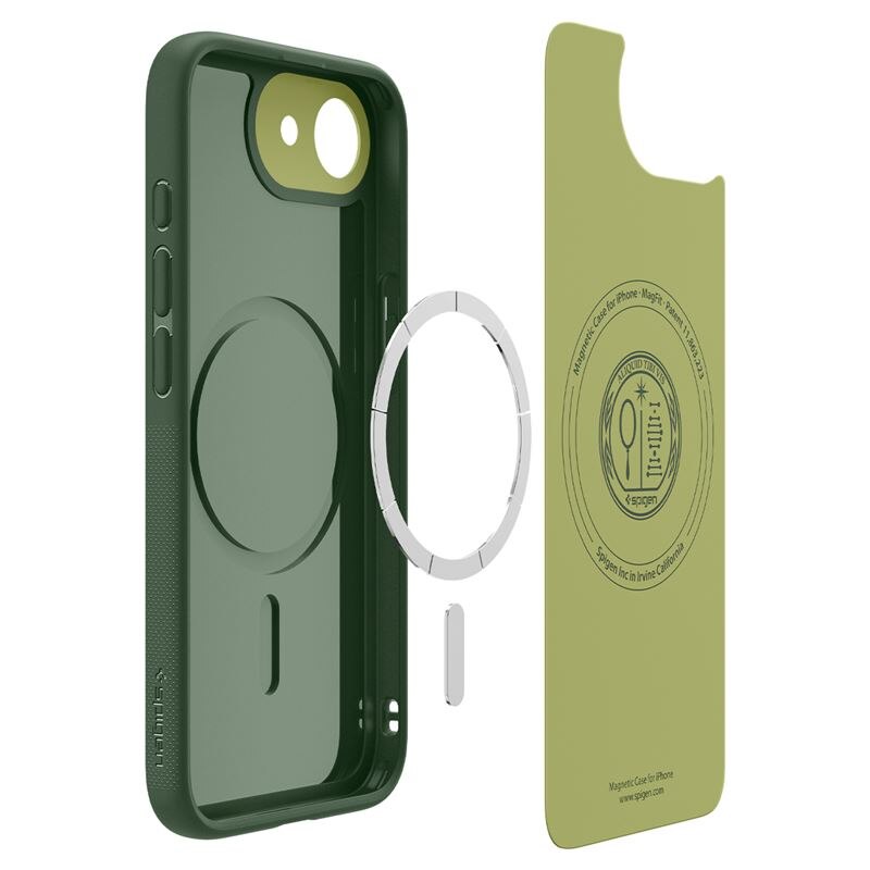 Carcasa Spigen Nano Pop MagSafe compatibila cu iPhone 16e Green