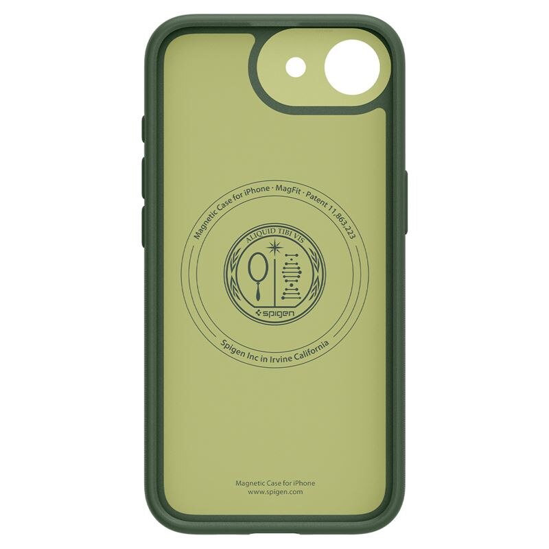 Carcasa Spigen Nano Pop MagSafe compatibila cu iPhone 16e Green