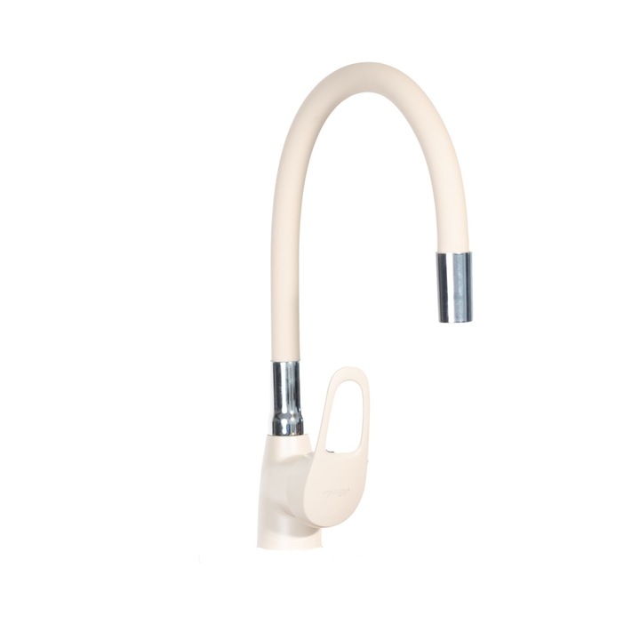 Baterie bucatarie flexibila bej