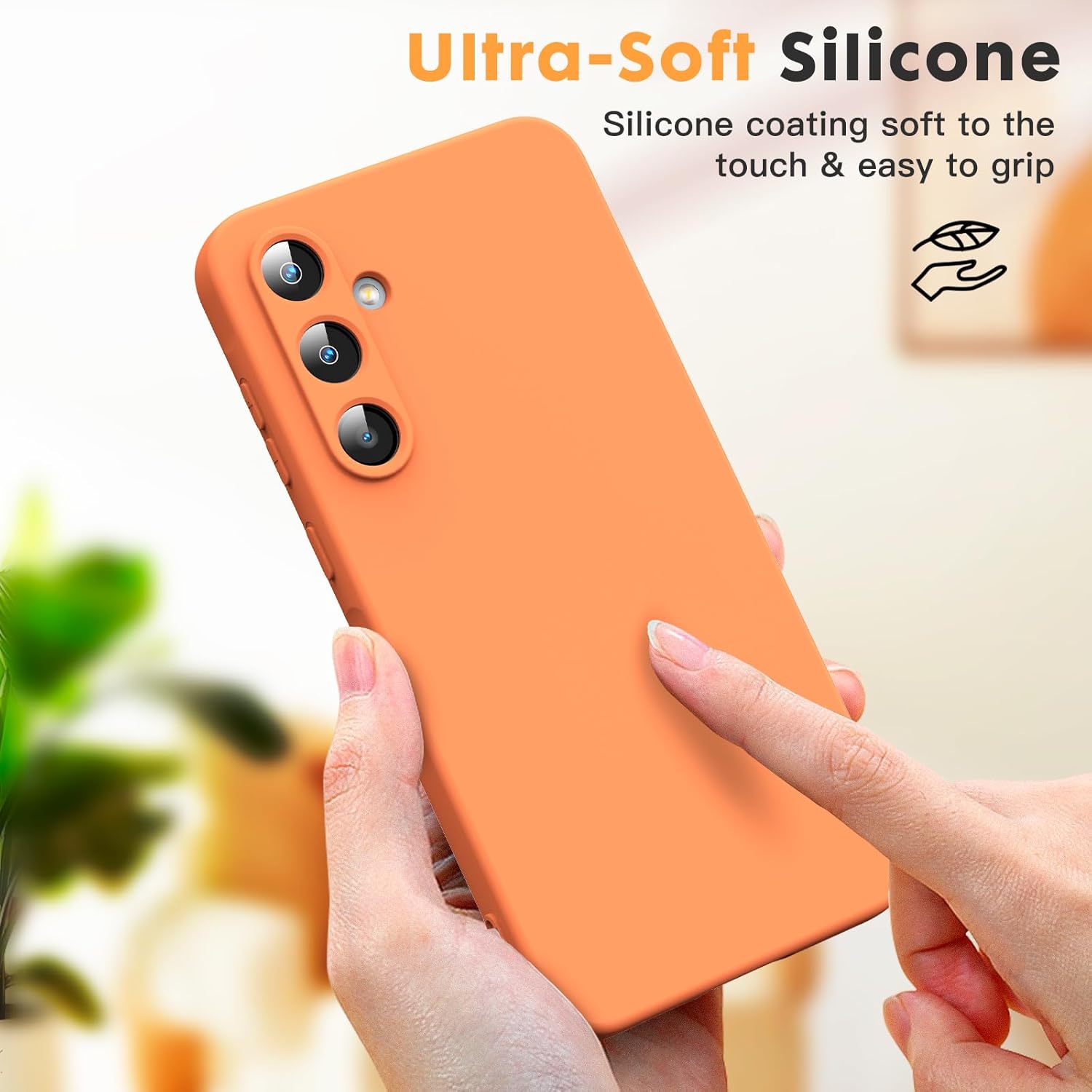 Husa Soft Touch, slim, ALC Mobile, anti soc, compatibila cu Samsung Galaxy A16, Portocaliu Tpu
