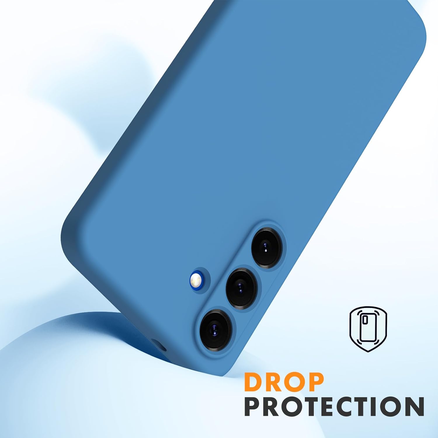 Husa Soft Touch, slim, ALC Mobile, anti soc, compatibila cu Samsung Galaxy S25, Albastru Tpu