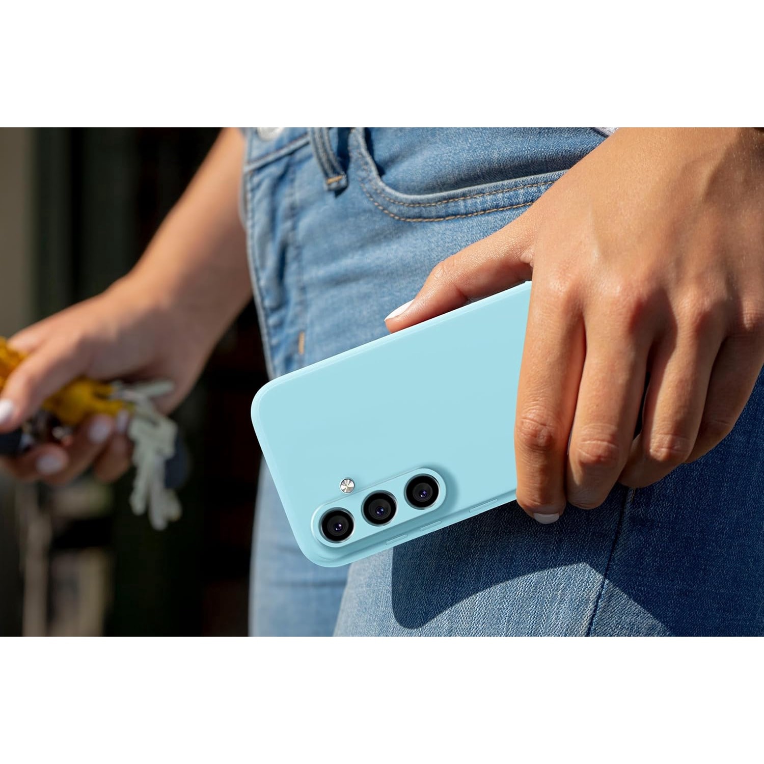 Husa Soft Touch, slim, ALC Mobile, anti soc, compatibila cu Samsung Galaxy A16, Turqoise Tpu