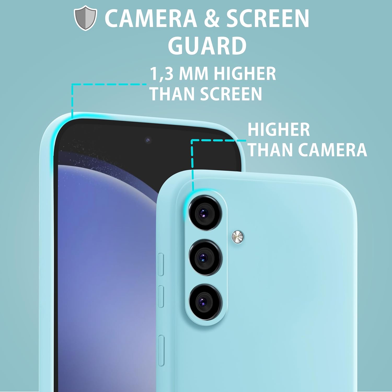 Husa Soft Touch, slim, ALC Mobile, anti soc, compatibila cu Samsung Galaxy A16, Turqoise Tpu
