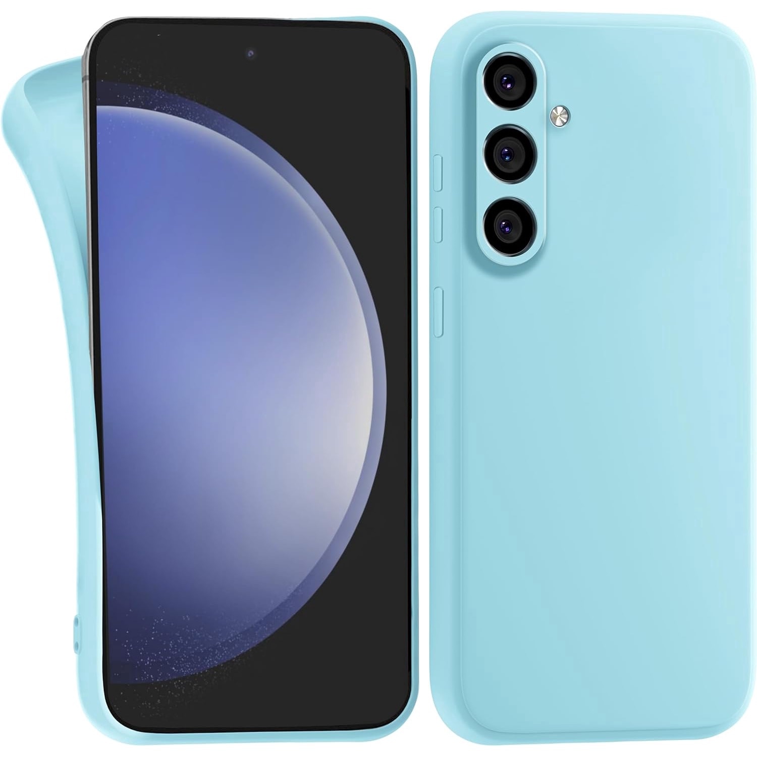 Husa Soft Touch, slim, ALC Mobile, anti soc, compatibila cu Samsung Galaxy A16, Turqoise Tpu