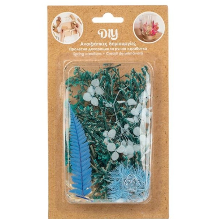 Flori Uscate Verzi Albastre pentru Creatii 20g