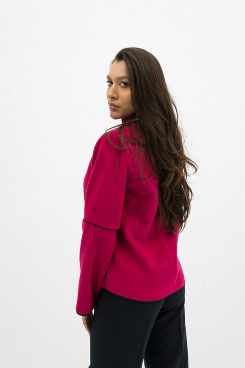 Alessia elegáns női rózsaszín kabát - 4XL(48)