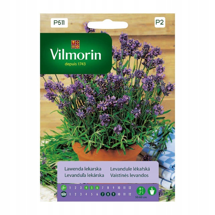 Seminte de lavanda, Vilmorin, 200mg, aromatice, marimea 30x30cm
