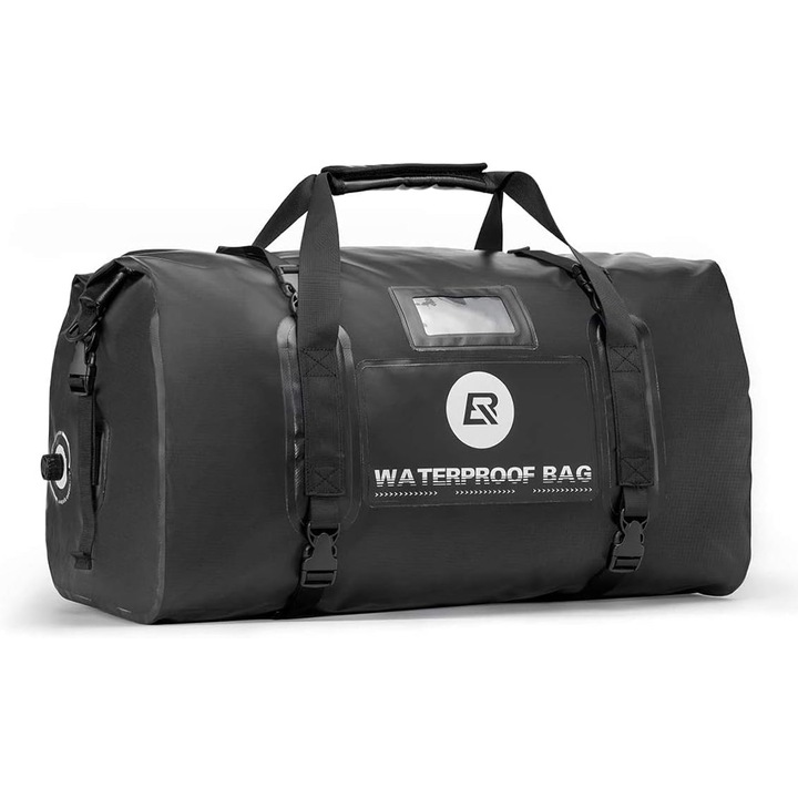 Практична водоустойчива мотоциклетна чанта Rockbros, 55L, водоустойчива, черна