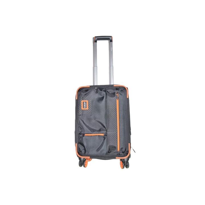 Kocsi 4 kerékkel, 360°-ban forgatható, kivehető, 50 x 37 x 25 cm, Textil, Rugalmas és ellenálló, Mini Junior 250225-3, Fekete