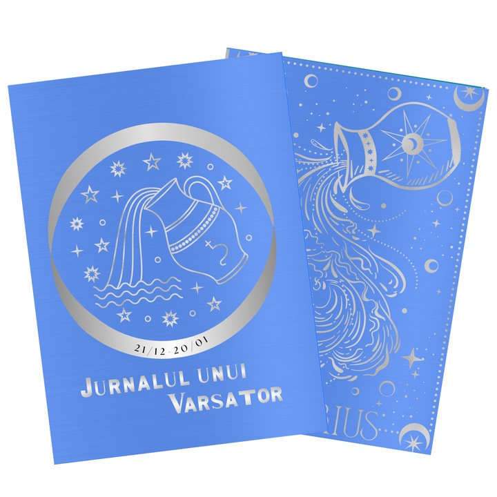 Jurnalul unui Varsator, Anaisha, A5, Zodia Varsator, Coperta Cartonata/Hardcover/Buretata, 57 pagini, 130g