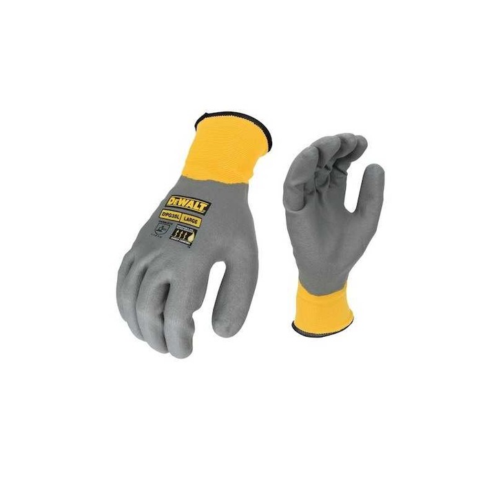 Manusi Profesionale DeWalt DPG35L, Rezistente La Apa, Marime L