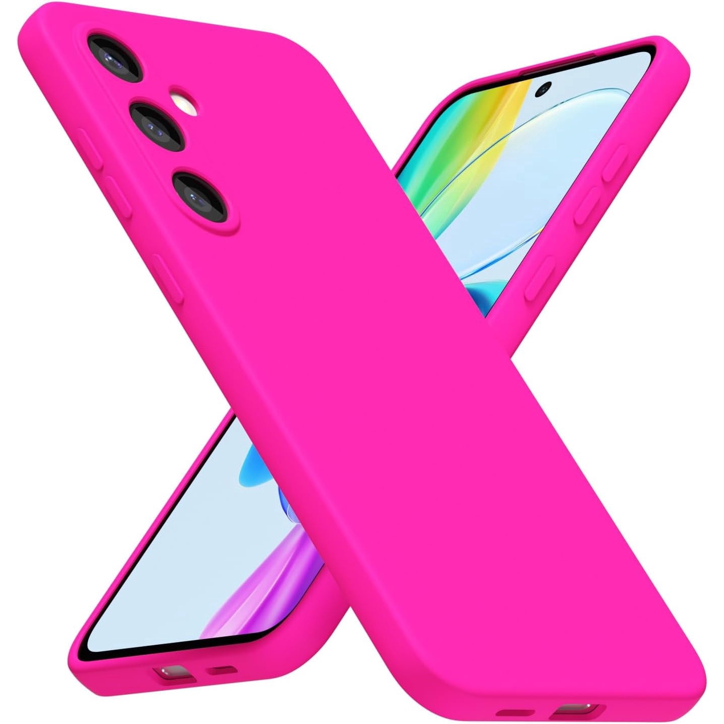 Husa Soft Touch, slim, ALC Mobile, anti soc, compatibila cu Samsung Galaxy A16, Roz Aprins Tpu