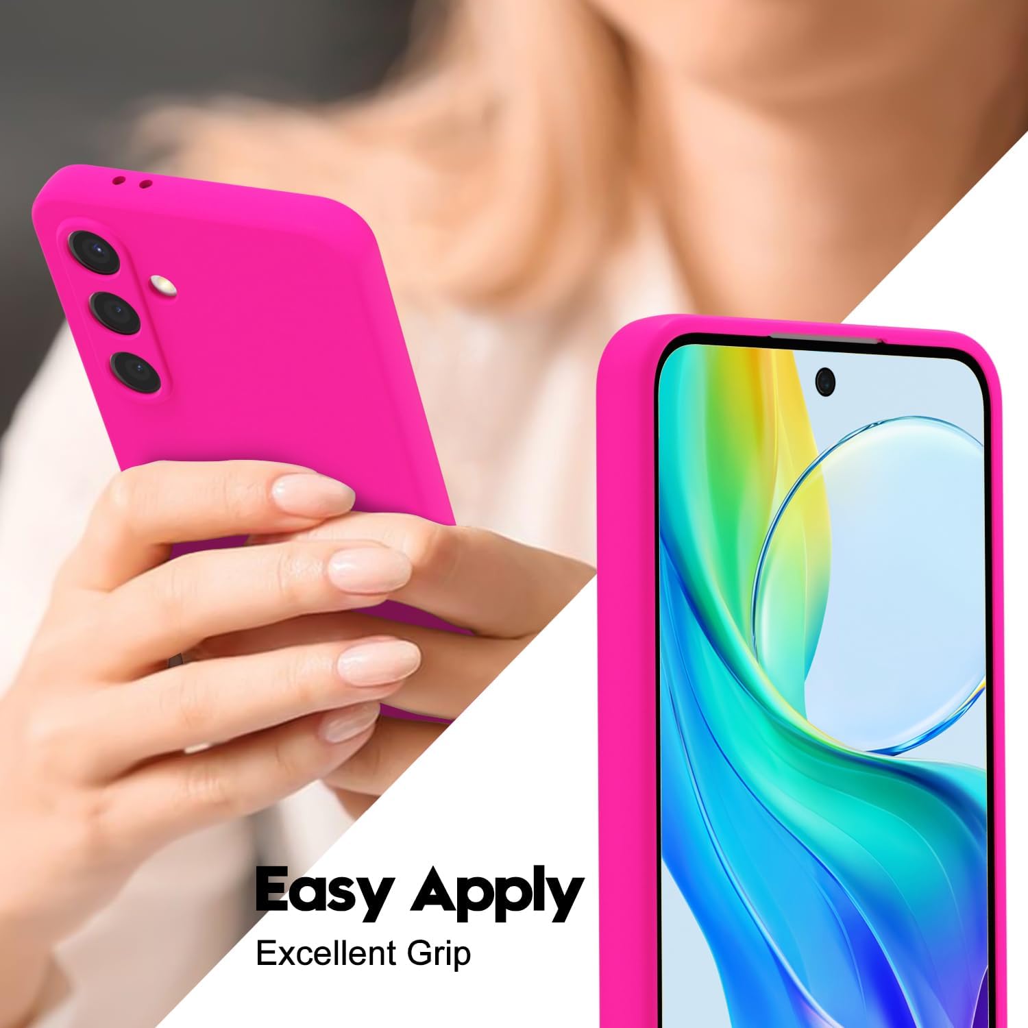 Husa Soft Touch, slim, ALC Mobile, anti soc, compatibila cu Samsung Galaxy A16, Roz Aprins Tpu