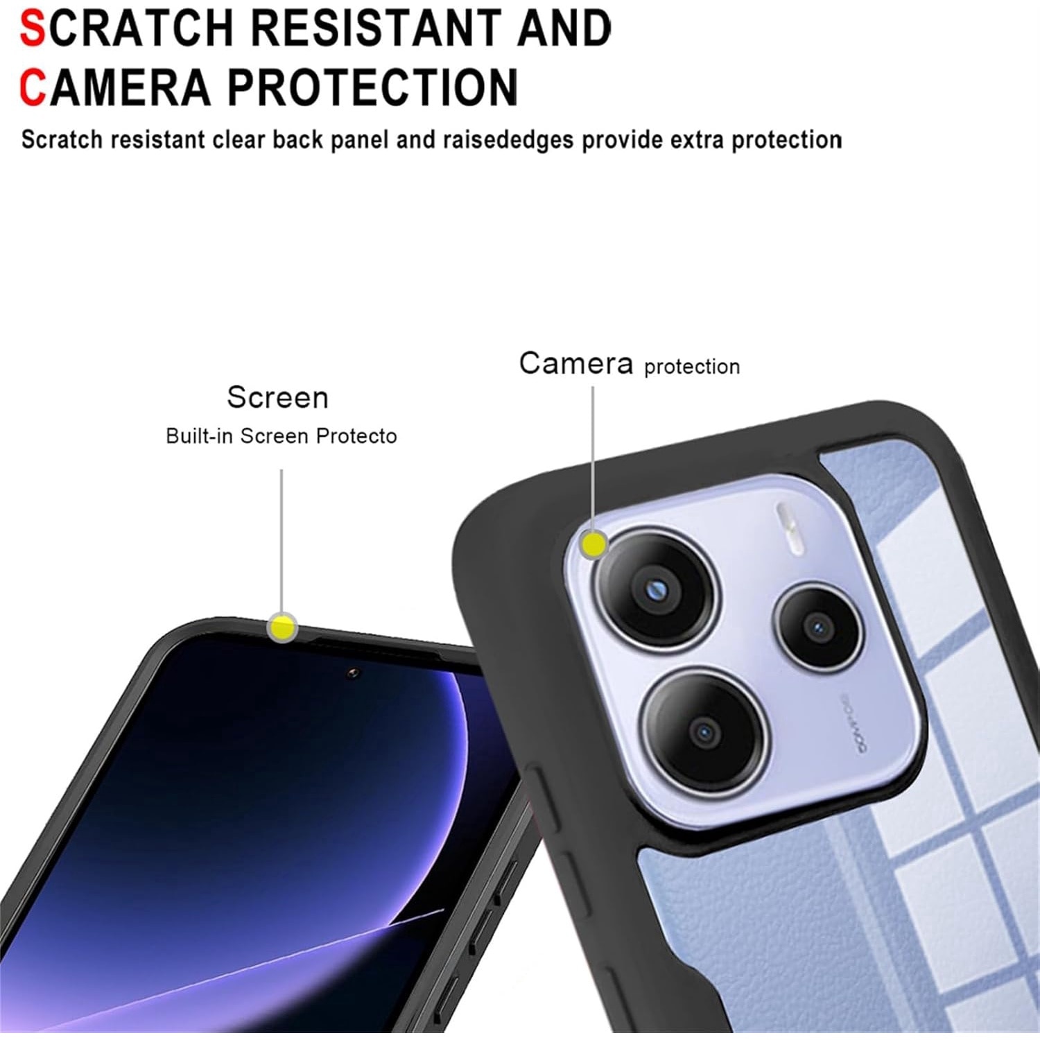 Pachet 360: Husa cu folie integrata pentru Xiaomi Redmi Note 14 4G Protectie 360 fata spate - Negru