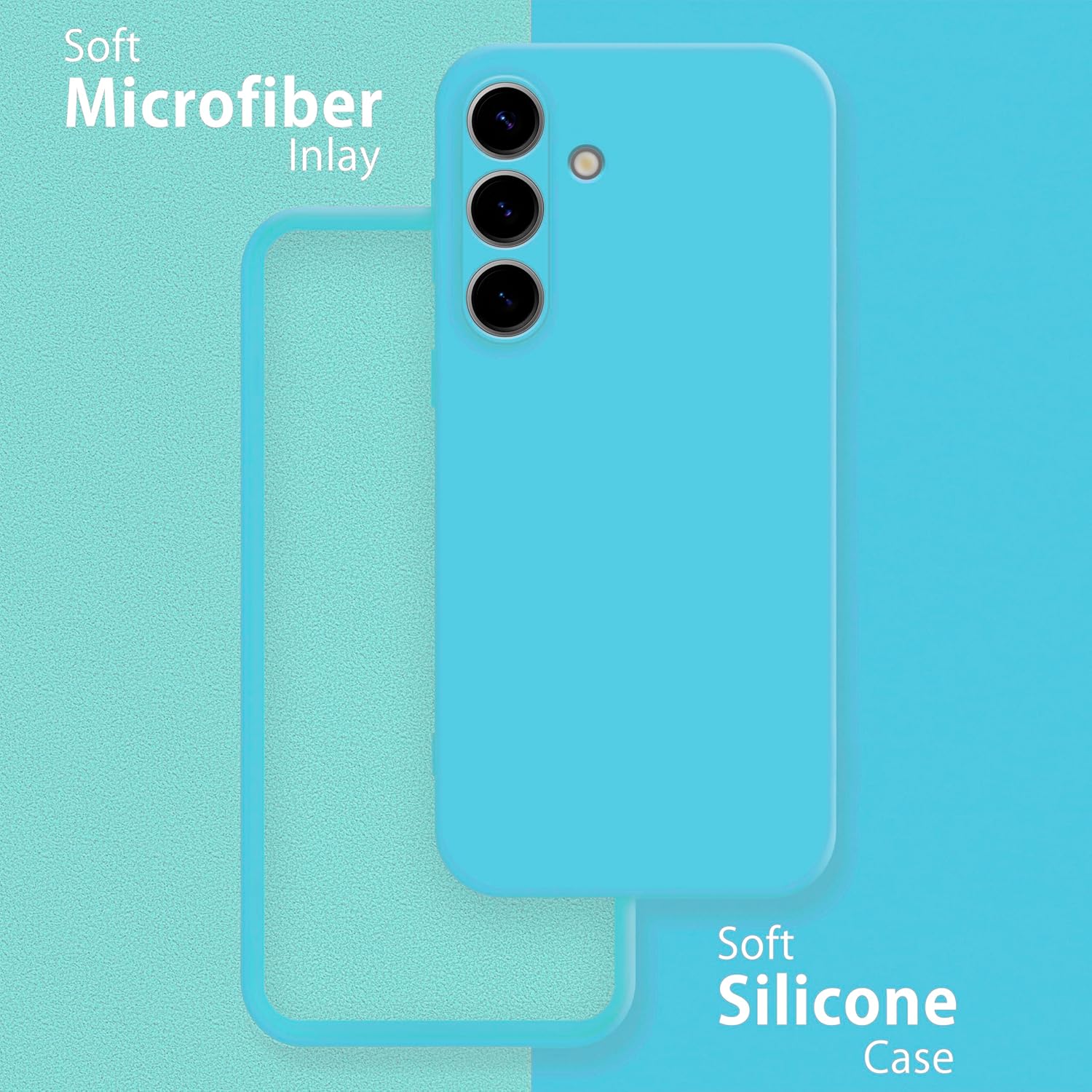 Husa Soft Touch, slim, ALC Mobile, anti soc, compatibila cu Samsung Galaxy A16, Turqoise Tpu