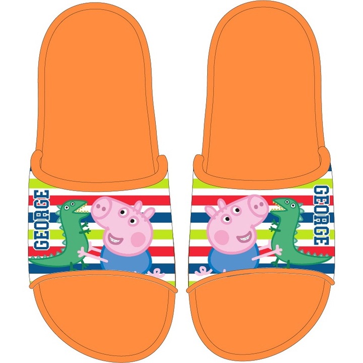 Papuci pentru baieti Peppa Pig, multicolor, 23-24 EU
