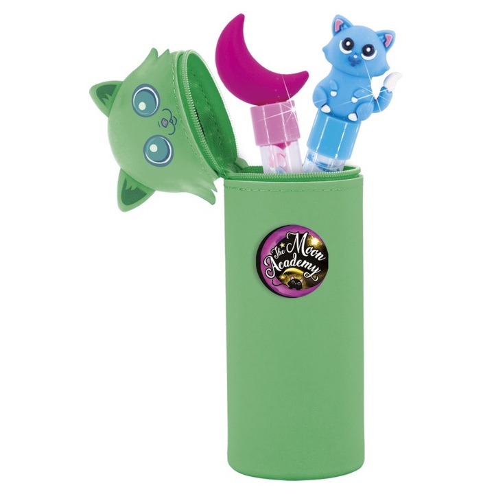 Trusa creativa, Lisciani, pixuri colorate DIY cu cutie pentru pisici