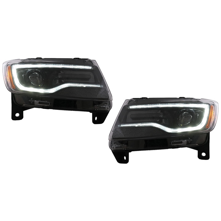 LED Headlights suitable for Jeep Grand Cherokee IV WK2 2011-2013 Dynamic Turning Lights