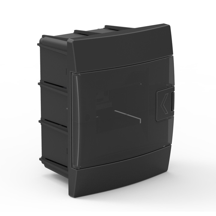 Tablou de distributie cu 4 module incastrat fum negru HOROZ