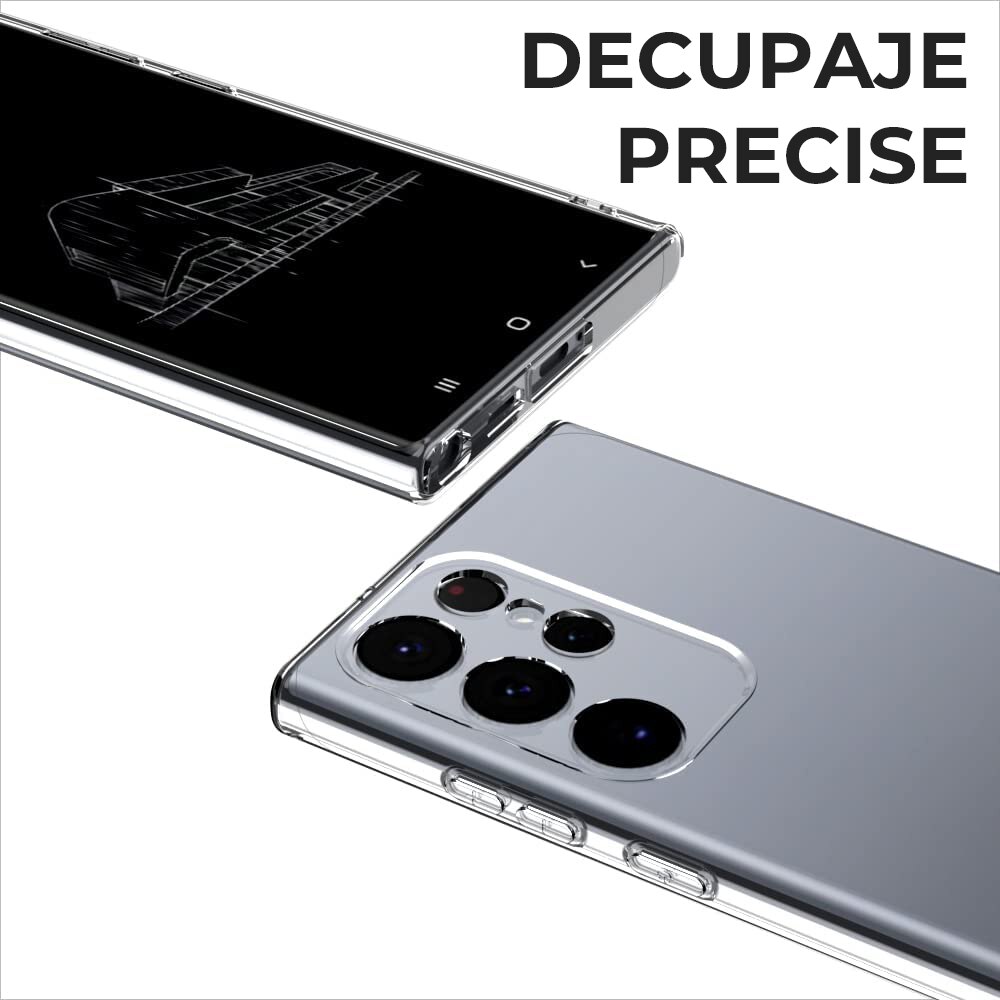 Husa pentru Samsung Galaxy S25 Ultra Daden® Transparent Clear, Protectie Camera, Antisoc, Transparenta