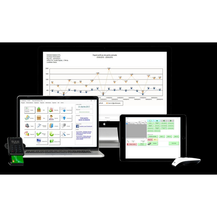 Program de gestiune / facturare eGestiune Premium - preluare comenzi marketplace-uri, Subscriptie 1 an, 1 Server + 2 PC client