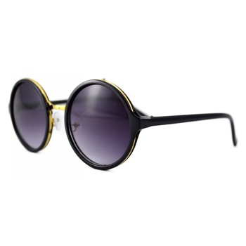 Ochelari de soare Rotunzi Mov inchis - Negru Ochelari de soare Rotunzi Mov inchis - Negru
