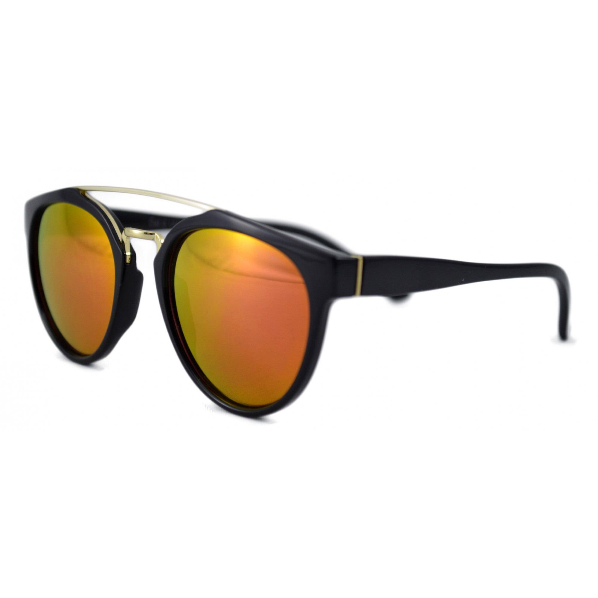 Ochelari de soare Wayfarer Passenger ZI Portocaliu cu reflexii roz - Negru-