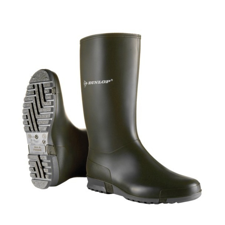 Női biztonsági csizma, Dunlop, PVC sport kiskereskedelmi zöld 35