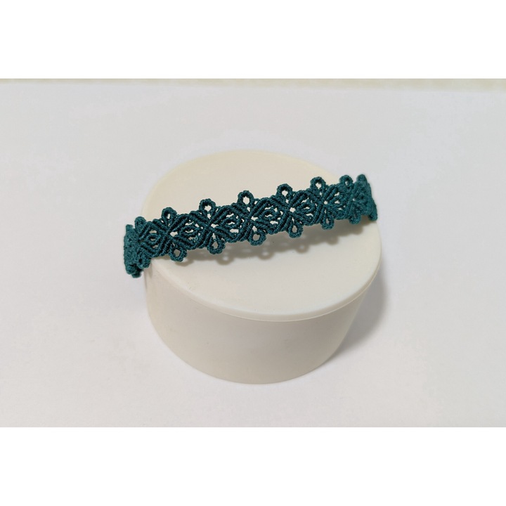 Bratara Lucrata Manual Ophelie, Marime Reglabila, Turcoaz