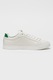 Tommy Hilfiger, Pantofi sport din piele Icon Court, Verde/Alb murdar