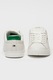 Tommy Hilfiger, Pantofi sport din piele Icon Court, Verde/Alb murdar