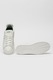 Tommy Hilfiger, Pantofi sport din piele Icon Court, Verde/Alb murdar