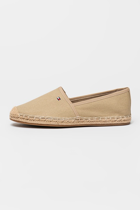 Tommy Hilfiger, Espadrilles logós részlettel, Bézs, 39