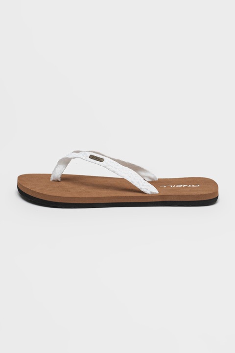 O'Neill, Papuci flip-flop Ditsy Jaquard, Alb/Maro, 39