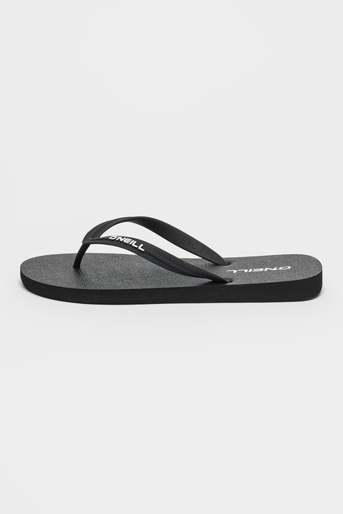 O'Neill, Papuci flip-flop cu logo Profile, Alb, Negru, 46