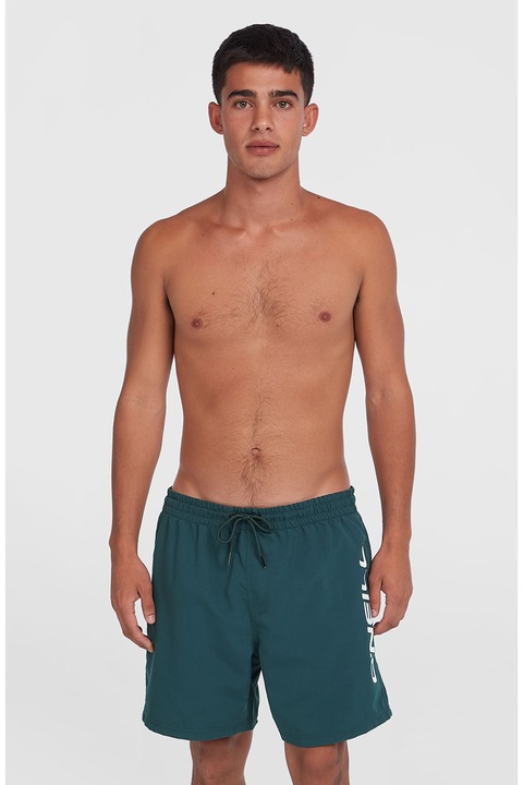 O'Neill, Pantaloni scurti de baie cu snur Cali, Alb optic, Albastru petrol, L