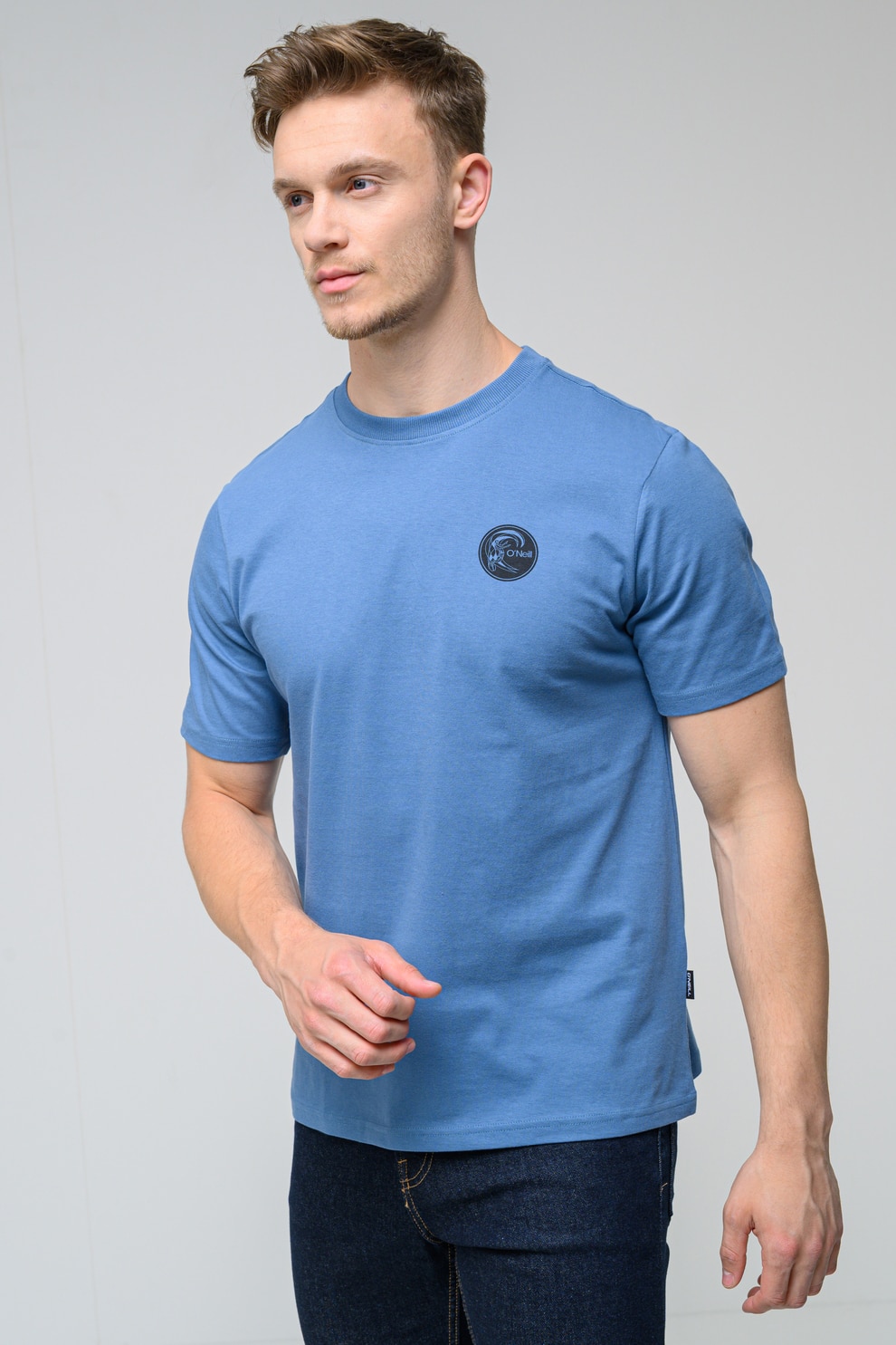 O'Neill, Tricou cu decolteu rotund Originals, Negru, Albastru inchis, M