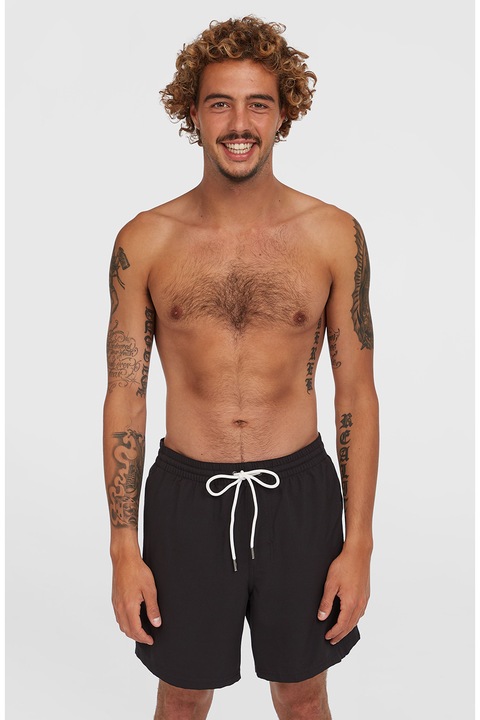 O'Neill, Pantaloni scurti de baie cu snur Cali, Negru, Alb optic, M