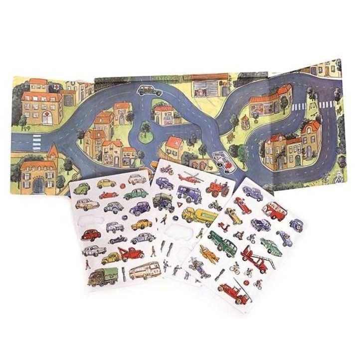 Set Magnetic Orasul Cu Masini, Egmont Toys, 3 ani, Magnet