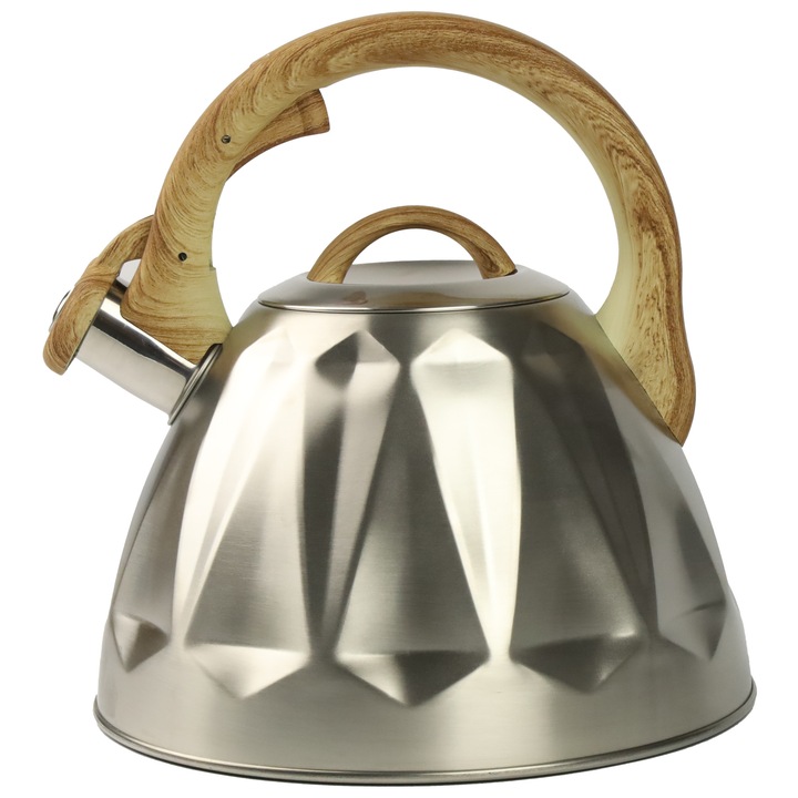 Fütyülő vízforraló 3L Albert, Karl Hausmann, ezüst