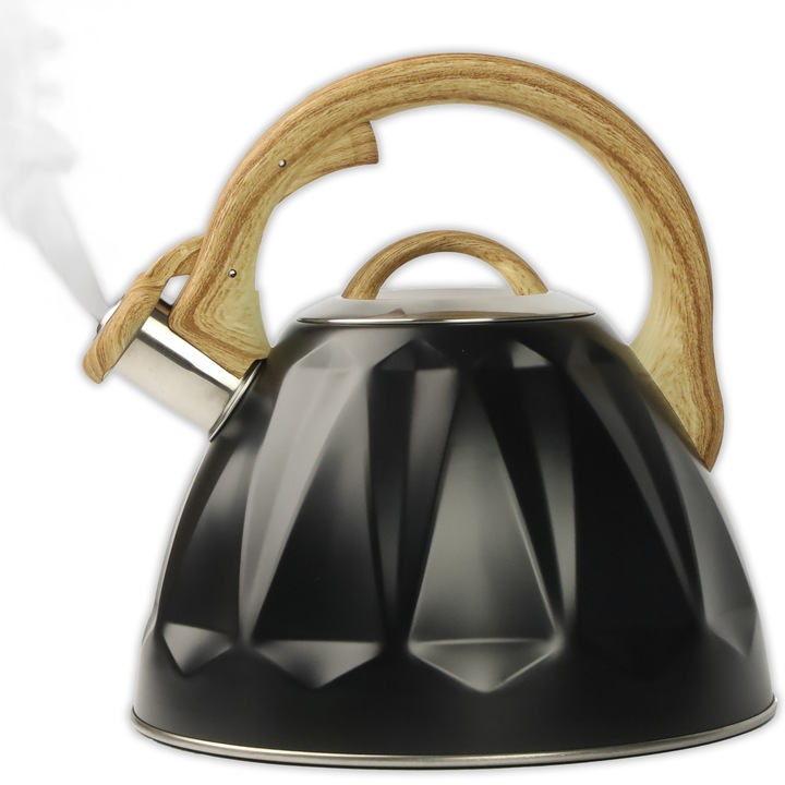 Vízforraló síppal 3L Albert, Karl Hausmann, Fekete