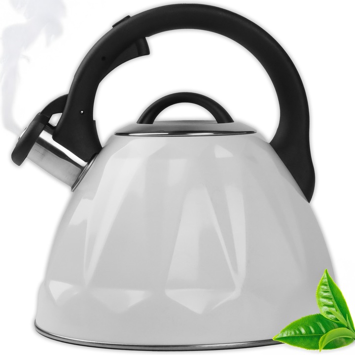 Vízforraló síppal 3L Albert, Karl Hausmann, Fehér